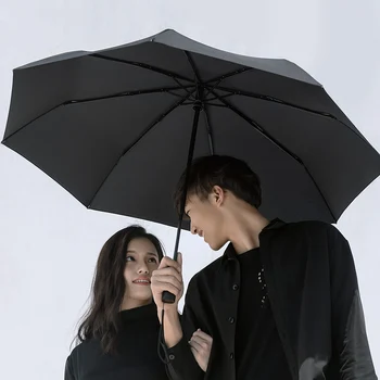 Xiaomi paraguas Automático, Soleado, Lluvioso Bumbershoot de Aluminio a prueba de viento Impermeable UV Sombrilla Hombre mujer de Verano, de Invierno, Sombrilla