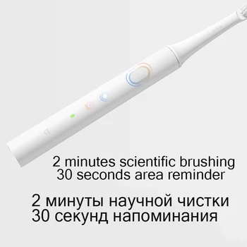 Xiaomi t100 Cepillo de dientes Eléctrico por ultrasonidos automático cepillo de limpieza impermeable adulto sonic cepillo de dientes de carga USB 5