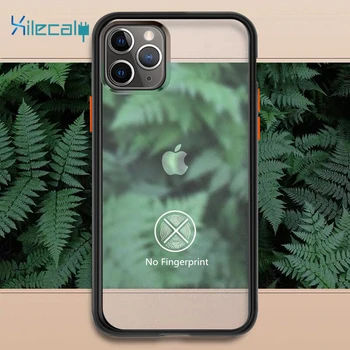 Xilecaly Anti-golpe de Armadura Caso Para el iPhone 11 Pro 7 8 Plus XR XS Max Transparente de Silicona de Teléfono de los Casos Mate Duro de la Cubierta Trasera Capa