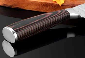 XITUO Cocina de 7 pulgadas Cuchillo del Chef de Alto Carbono Acero Inoxidable Cuchillo Afilado Rebanar Japón Cuchillos Santoku Equipo Ergonómico