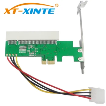 XT-XINTE LPE1083 PCI-Express para Tarjeta Adaptadora PCI PCI-E X1/X4/X8/X16 Ranura con 4 pines Cable de Alimentación de la Tarjeta Verde Q00440