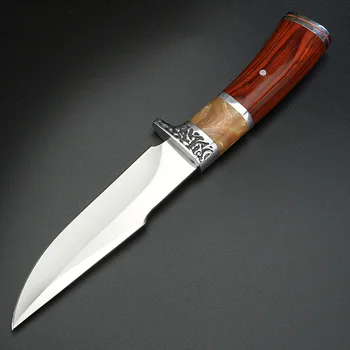 XUAN FENG al aire libre cuchillo de caza portátil táctica de auto-defensa de cuchillo corto de alta dureza saber camping cuchillo de supervivencia