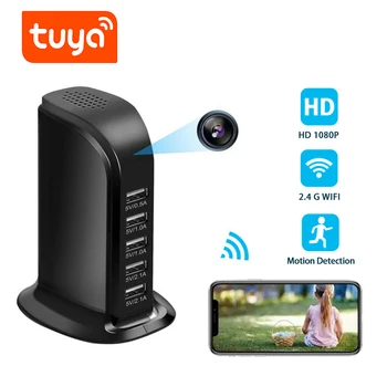Yoothi Tuya Cargador USB de la Cámara WIFI Secreto Mini Videocámaras Micro de Seguridad en el Hogar de la Cámara de Vídeo Vigilancia en Interiores Mini Cámara IP