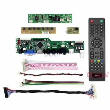 Yqwsyxl Kit para LM238WF1-SLE3 TV+HDMI+VGA+AV+USB del LCD de la pantalla LED del Controlador Controlador de la Junta de