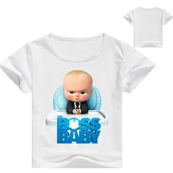 Z&Y 2-16Years 2019 Verano El Jefe Bebé Camisetas para Niñas Adolescentes de Niños de Camisa de Manga Corta T-camisas de Niño Chico Camisetas de Ropa