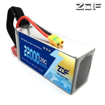 ZDF 22000mAh 25C Baterías Lipo 6S 22.2 V RC Batería para S800 S900 S1000 UAV Quad Helicpter Drone